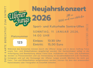 Eintrittskarte 11.01.2026