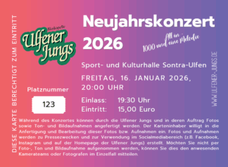 Eintrittskarte 16.01. 2026